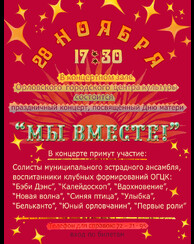 Праздничный концерт «Мы вместе!»